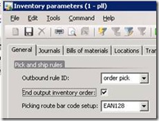 output inventory order