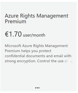 Add Azure Rights Management Premium subscription