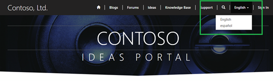 Portal home page