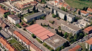 Luftaufnahme der Berufsschule Erlangen
