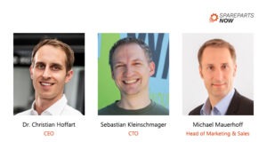 Management-Team von SPAREPARTSNOW: Dr. Christian Hoffart, Sebastian Kleinschmager und Michael Mauerhoff