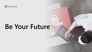 Be Your Future thumbnail showing somebody making notes on a tablet whilst sitting at a desk.