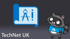 The Azure Blueprints logo with Bit the Raccoon standing to the right.