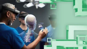 A medical team using HoloLens
