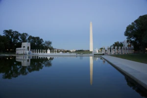 Reflecting Pool on the National Mall with the Washinton Monument