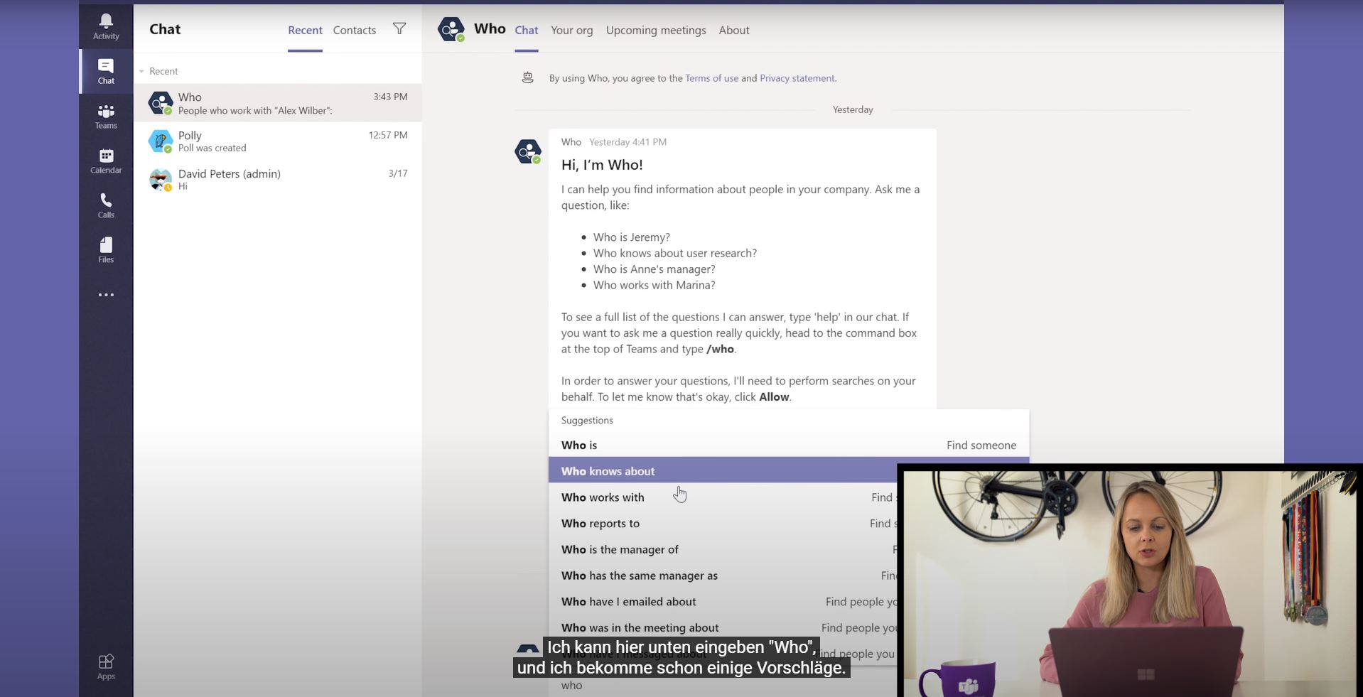 Video Vorschaubild für Chat-Bot in Microsoft Teams