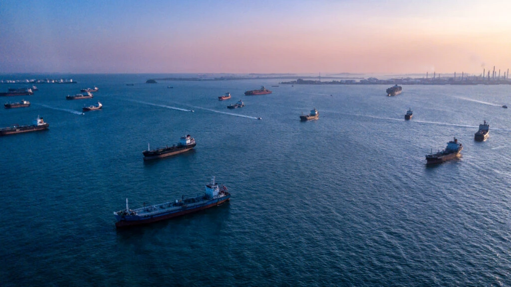A view of ships going to a harbour. Building sustainability in your supply chain is important.