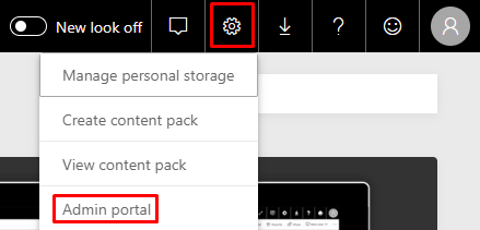 Open Power BI Admin Portal