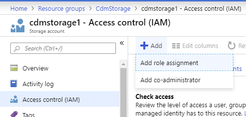 Role assignments