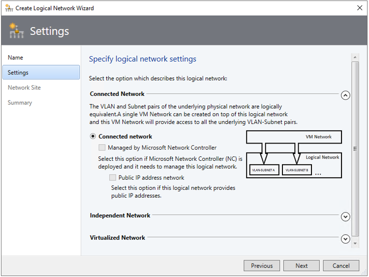 A screenshot of the integrated setup wizard.