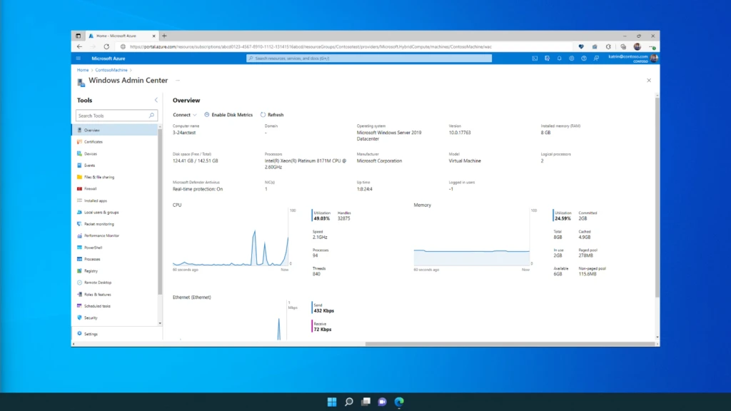 Preview Of Windows Admin Center For Azure Arc Enabled Infrastructure Microsoft Windows Server Blog