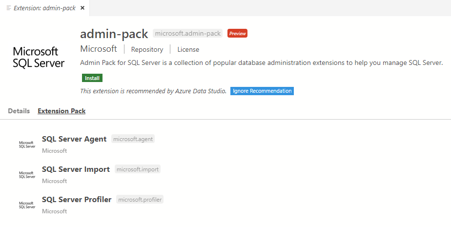 Admin Pack SQL Server