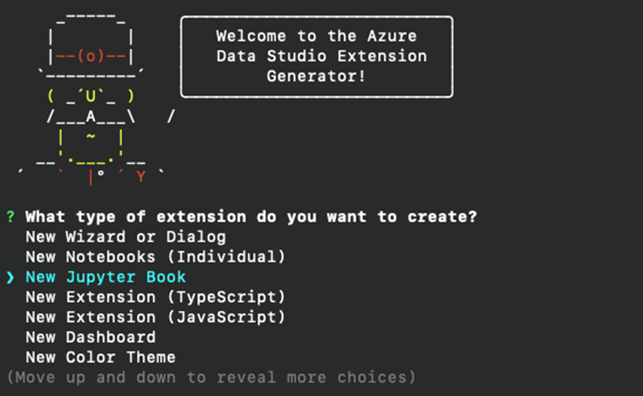 showcasing new templates for extension generator
