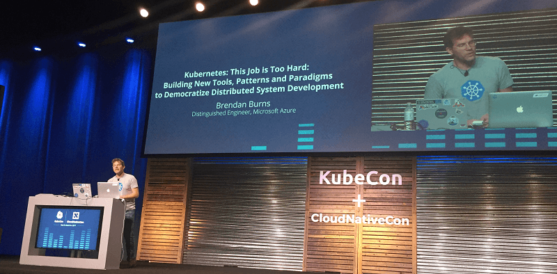 Kubernetes co-founder Brendan Burns keynotes at KubeCon