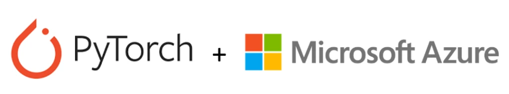 PyTorch and Microsoft Azure logo