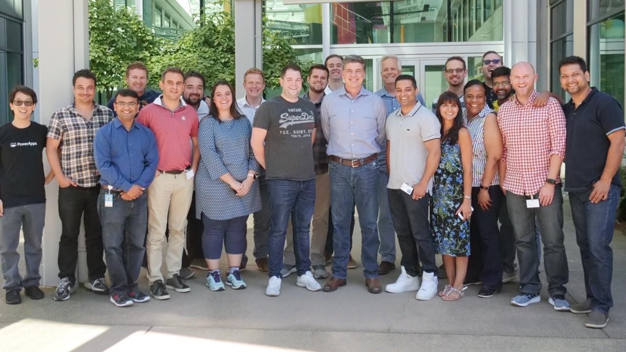 Group photo of Microsoft Power Platform champs.