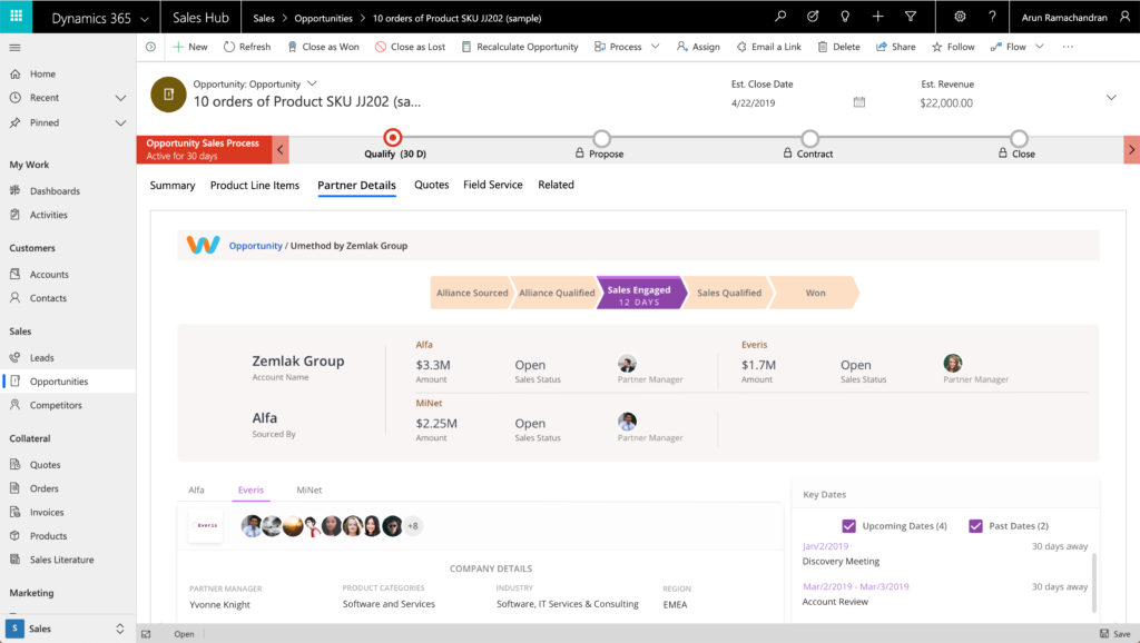 Access WorkSpan from within Dynamics 365 for Sales
