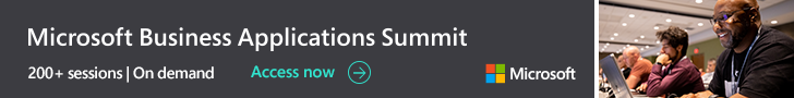 On demand sessions for Microsoft Business Applications Summit now available.