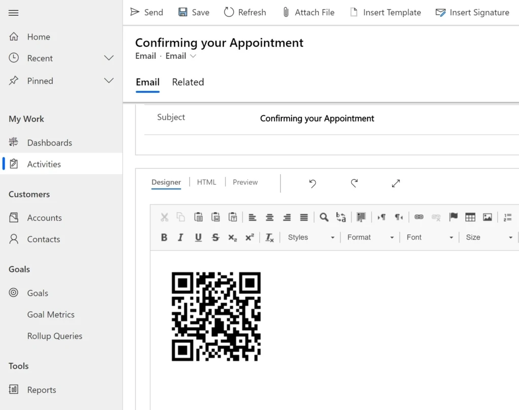 Organizations can send patients a notification with details of the appointment and an accompanying QR/Bar Code for entry at the testing center