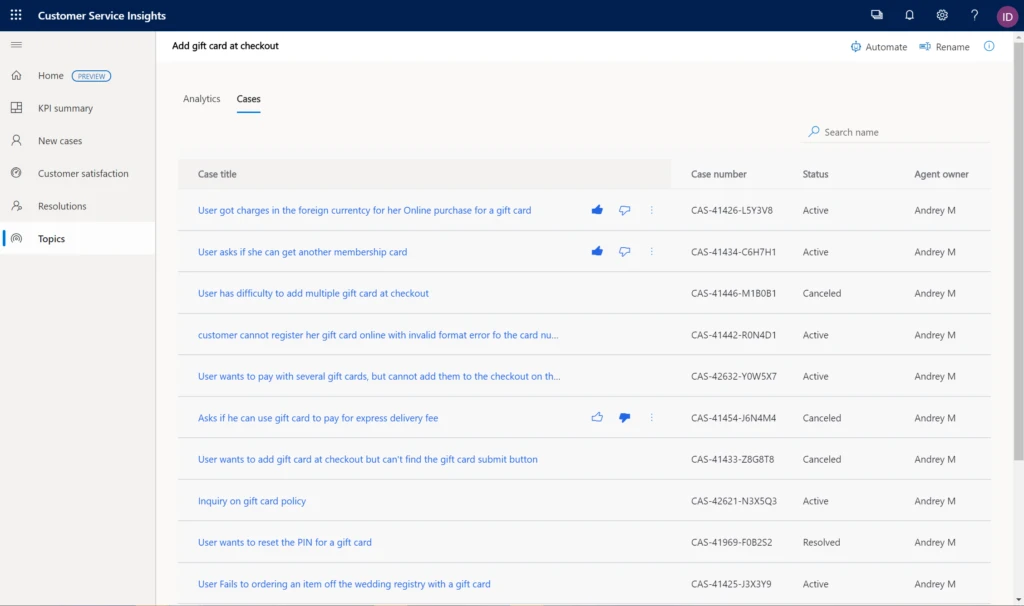 AI-driven topic clustering provides more accurate results for what support topics are driving case volumes