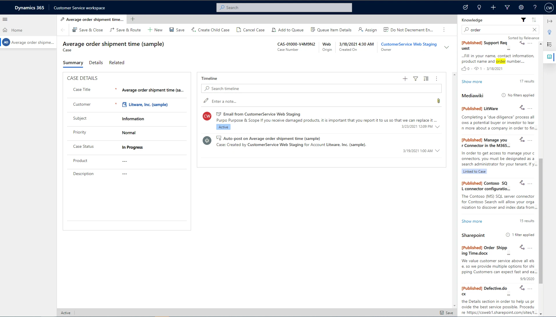 Figure 2: System administrators can turn on connections to multiple Microsoft Dataverse environments, SharePoint sites, and Microsoft Graph connectors so agents can search all knowledge sources in a single pane of glass.