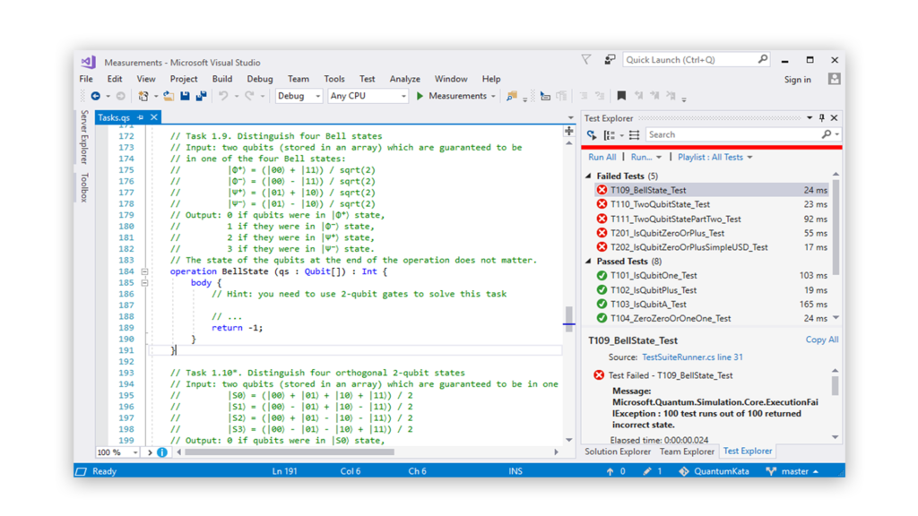 Katas measurements in Visual Studio