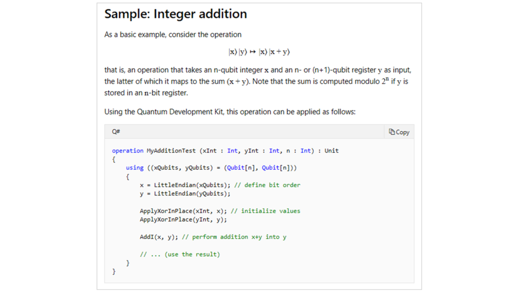 Sample of integer edition